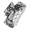 Transparent hair clip, black pattern grab clip, banana clip hair clip accessory Item Picture